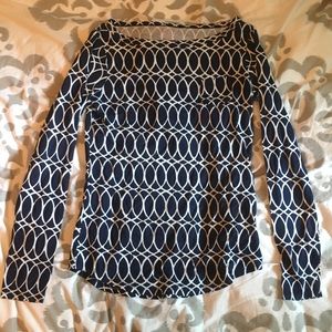 NWOT Lilly Pulitzer Long Sleeve Boat Neck Top